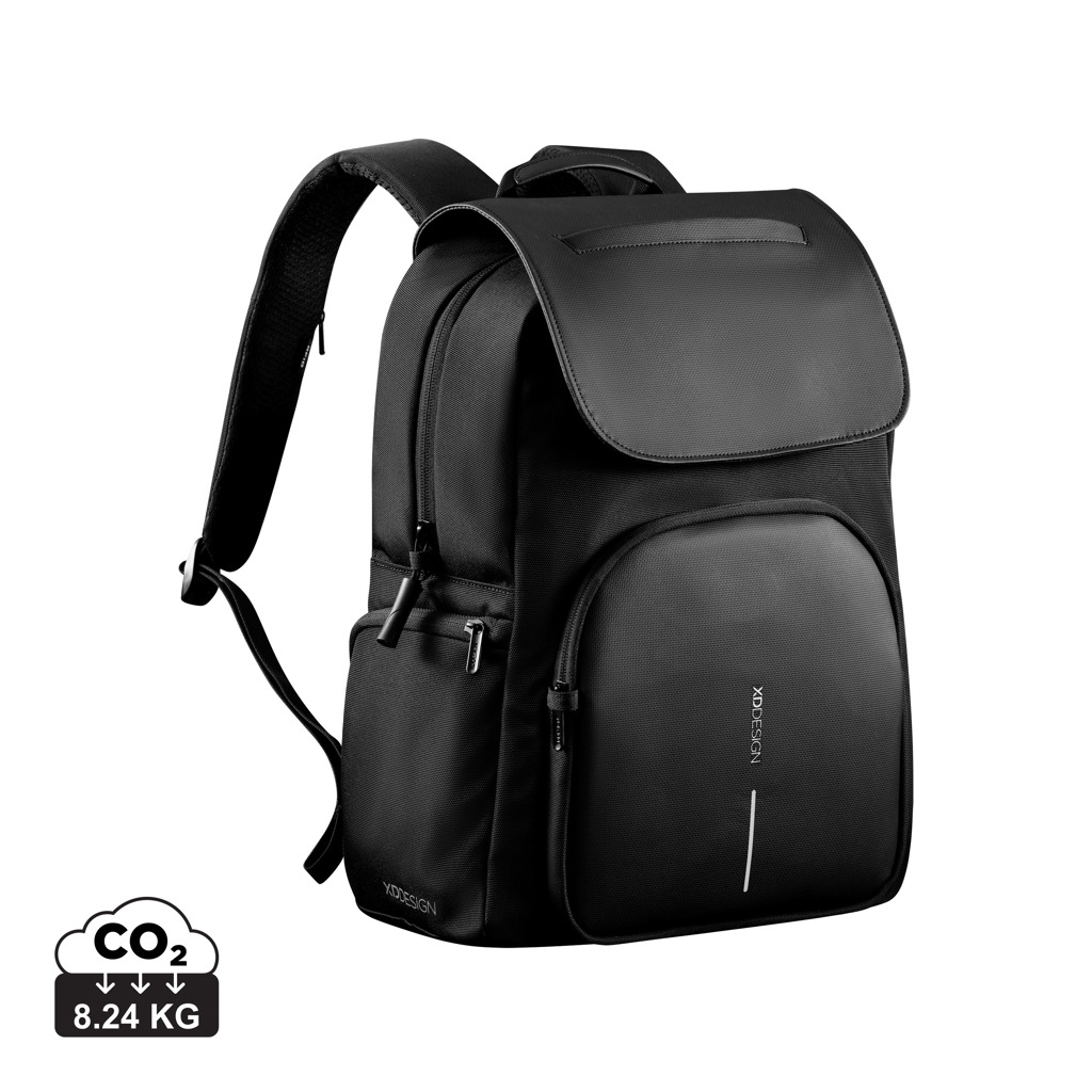 Sac à dos antivol personnalisable ordinateur 16" Noir et Gris